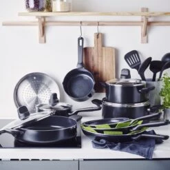 GreenPan Memphis Pannenset - 20-delig - Zwart - Inductie - PFAS-vrij -Keukengerei Winkel 1200x1200 62