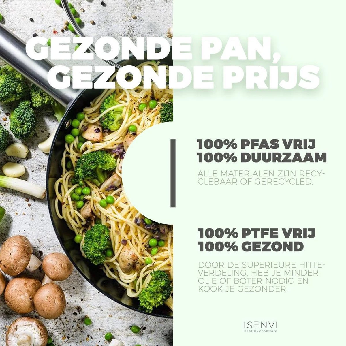 ISENVI Victoria Forged Keramische Koekenpan 28 CM - RVS Greep 7 ISENVI Victoria Forged Keramische Koekenpan 28 CM - RVS Greep - Afbeelding 5