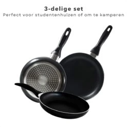Cheqo® PRO 3-Delige Koekenpannenset - Koekenpan Set - Pannenset - Geperst Aluminium - Geschikt Voor Gas, Elektrisch, Keramisch, Halogeen Koken 10 Cheqo® PRO 3-Delige Koekenpannenset - Koekenpan Set - Pannenset - Geperst Aluminium - Geschikt Voor Gas, Elektrisch, Keramisch, Halogeen Koken -Keukengerei Winkel 1200x1200 658