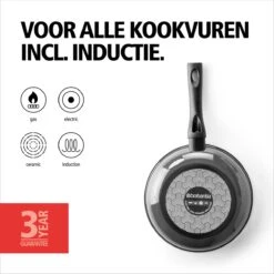 BRABANTIA LIVING Koekenpan - Ø 20 Cm - Antiaanbak - Inductie - Zwart -Keukengerei Winkel 1200x1200 716