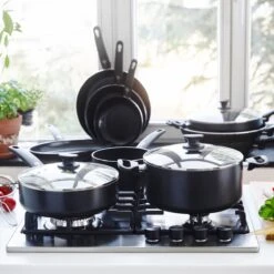 GreenPan Cambridge Koekenpannenset Ø 24cm + Ø 28cm - Zwart - Inductie - PFAS-vrij -Keukengerei Winkel 1200x1200 740