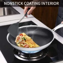 Honingraat Heavy Duty Anti-aanbak Koekenpan - Steelpan - Wok - Met Deksel 30 Cm - Gas - Elektrisch - Inductie - Oven -Keukengerei Winkel 1200x1200 817