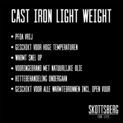 Skottsberg Koekenpan Cast Iron 28 Cm Gietijzer -Keukengerei Winkel 1200x1200 899