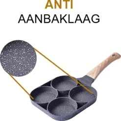 Alora 4-Delige Pannenkoekenpan - Pannenkoeken Maker - Cakemaker - Omeletpan - Omeletmaker - Eierpan - Koekjes Maker - 4-in-1 Pannenset -Keukengerei Winkel 1200x1200 926