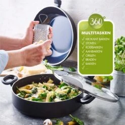 Greenpan Torino Keramische Hapjespan - 28 Cm - Met Glazen Deksel -Keukengerei Winkel 1200x1200 969