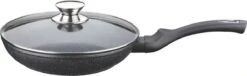 Cheffinger Koekenpan - Met Deksel - Marmeren Coating - 26 Cm - Zwart -Keukengerei Winkel 1200x369