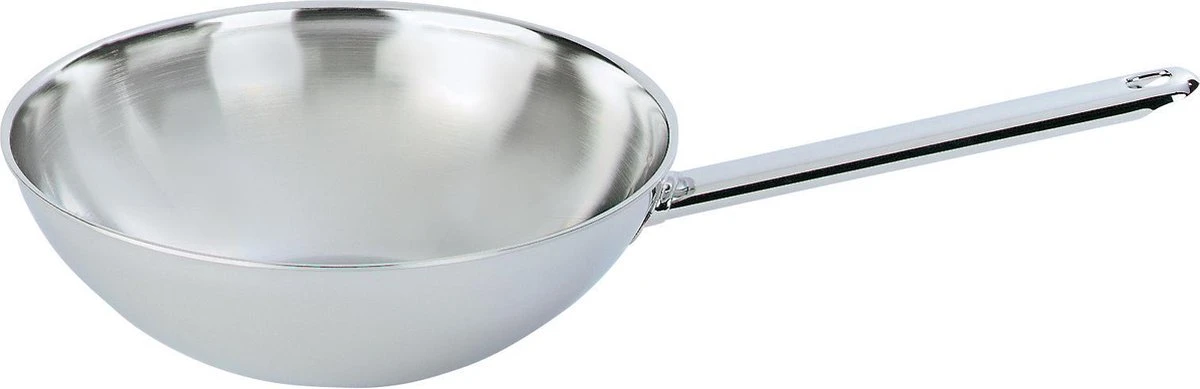 Demeyere Wok - Ø 30 Cm - Vlakke Bodem 3 Demeyere Wok - Ø 30 Cm - Vlakke Bodem