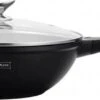 Royalty Line Marble Coating Wok - Met Glazen Deksel - Zwart - 30 Cm -Keukengerei Winkel 1200x424