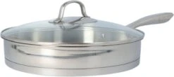 4goodz Dubbelwandige RVS Hapjespan Met Deksel 28 Cm - Zilver -Keukengerei Winkel 1200x536