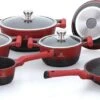 Herenthal Pannenset Inductie - Luxe 10-delige Koekenpan Inductie - Voor Alle Warmtebronnen - Pannen Met Glazen Deksels En Koudgrepen - Rood / Zwart- 6 Pannen 2 Herenthal Pannenset Inductie - Luxe 10-delige Koekenpan Inductie - Voor Alle Warmtebronnen - Pannen Met Glazen Deksels En Koudgrepen - Rood / Zwart- 6 Pannen -Keukengerei Winkel 1200x580