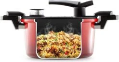 Rosmarino - Snelkookpan Met Glazen Deksel - Zwart - Ø24cm - 5 Liter - 100% PFAS & PFOA Vrij - Aluminium - Pressure Cooker - Non-stick Minerale Coating - Ergonomische Handgrepen - Geschikt Voor Alle Warmtebronnen -Keukengerei Winkel 1200x622 5