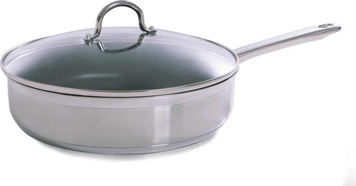 BK Allround Hapjespan Ø 28 Cm - Met Glazen Deksel - Inductie - PFAS-vrij 3 BK Allround Hapjespan Ø 28 Cm - Met Glazen Deksel - Inductie - PFAS-vrij
