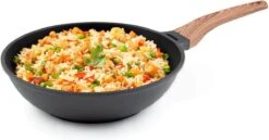 Rosmarino Black Line - Wokpan - Ø30cm - 100% PFAS & PFOA Vrij - Gegoten Aluminium - Non-stick Minerale Coating - Ergonomische Handgreep - Geschikt Voor Alle Warmtebronnen & Vaatwasser -Keukengerei Winkel 1200x628