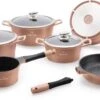 Herenthal Line - Pannenset Inductie - 14 Delig - Afneembare Handgreep - Keramisch - Koper Kleurig - PFAS-vrij -Keukengerei Winkel 1200x658 2