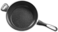 Merkloos Keukenpan Met Deksel En Heeft Een Diameter Van Ø 28 Cm - Luxe Hapjespan Keukenpan Van 28cm Anti-aanbaklaag - Handvat Zwart - Pan Met Deksel -Keukengerei Winkel 1200x658