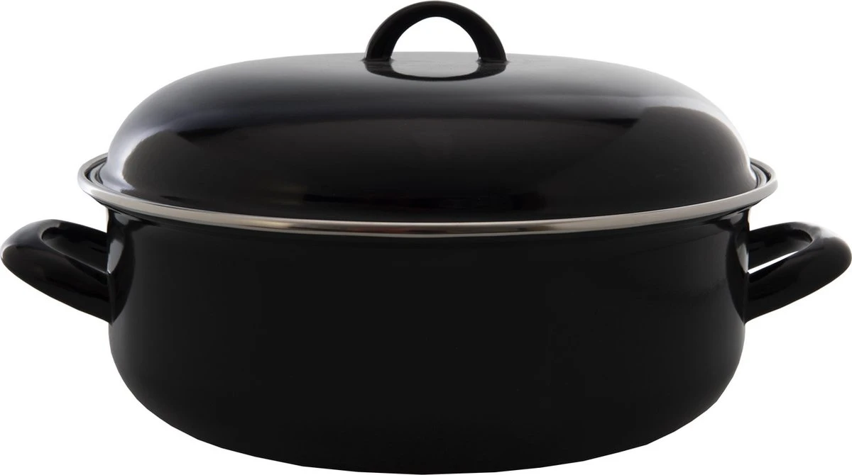 CasaLupo Emaille Braadpan Cooking - ø 26 Cm / 5 Liter 9 CasaLupo Emaille Braadpan Cooking - ø 26 Cm / 5 Liter - Afbeelding 7