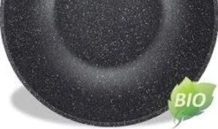 Royalty Line Marble Coating Wok - Met Glazen Deksel - Zwart - 30 Cm -Keukengerei Winkel 1200x707