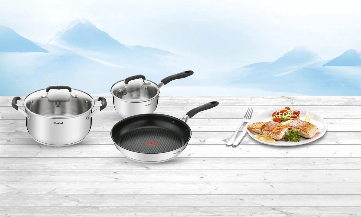 Tefal Cook & Cool Pannenset - 3-delig 7 Tefal Cook & Cool Pannenset - 3-delig - Afbeelding 5