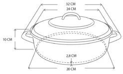 Royalty Line - Marble Soep/braadpan - Met Glazen Deksel Zwart - 24 CM. RL-BS24ML -Keukengerei Winkel 1200x727 5