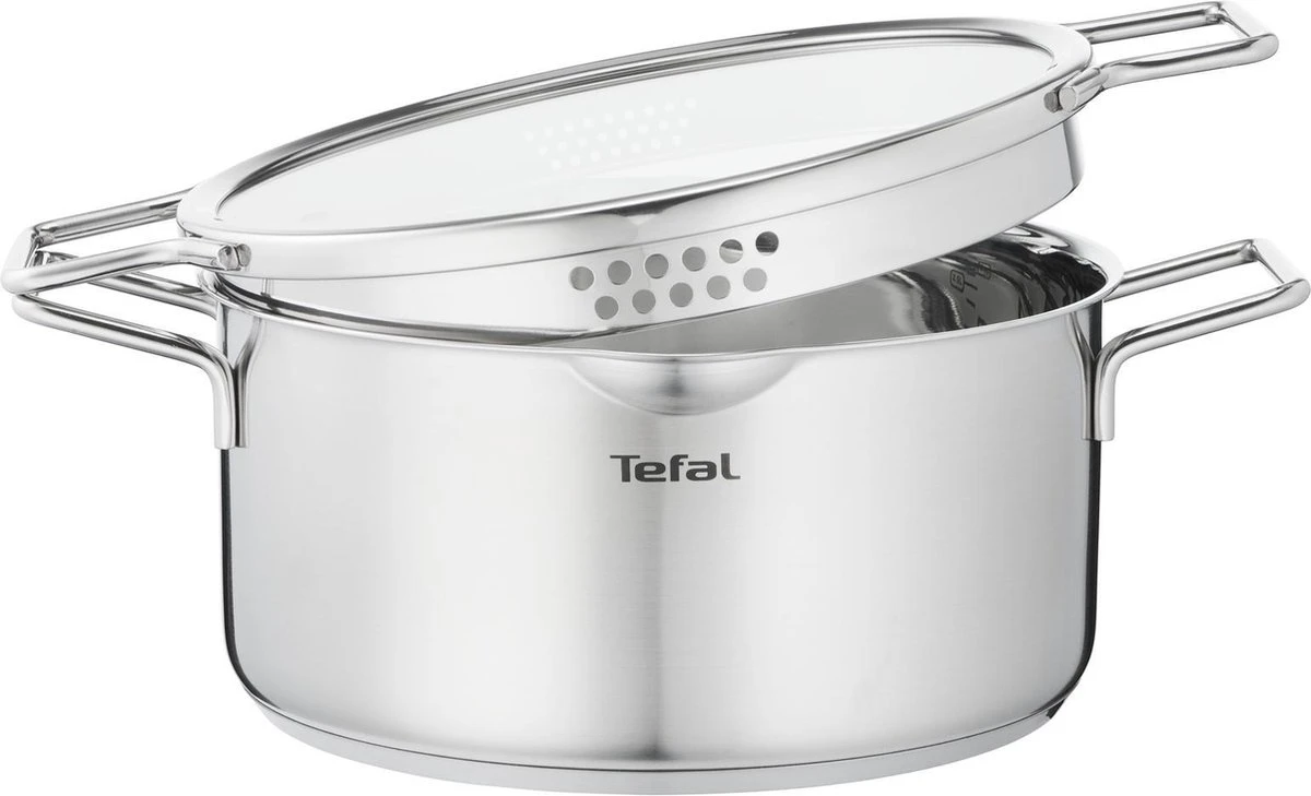 Tefal Nordica Pannenset 3 Delig - Steelpan Ø 16 Cm & Kookpan Ø 20 + Ø 24 Cm 6 Tefal Nordica Pannenset 3 Delig - Steelpan Ø 16 Cm & Kookpan Ø 20 + Ø 24 Cm - Afbeelding 4
