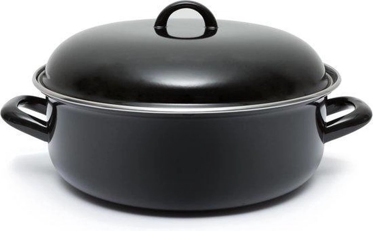 CasaLupo Emaille Braadpan Cooking - ø 28 Cm / 6 Liter 11 CasaLupo Emaille Braadpan Cooking - ø 28 Cm / 6 Liter - Afbeelding 9