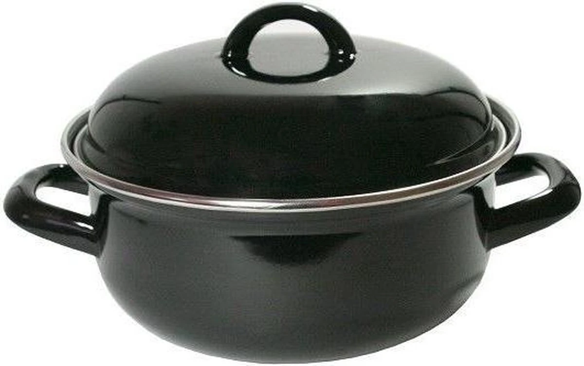 CasaLupo Emaille Braadpan Cooking - ø 28 Cm / 6 Liter 10 CasaLupo Emaille Braadpan Cooking - ø 28 Cm / 6 Liter - Afbeelding 8