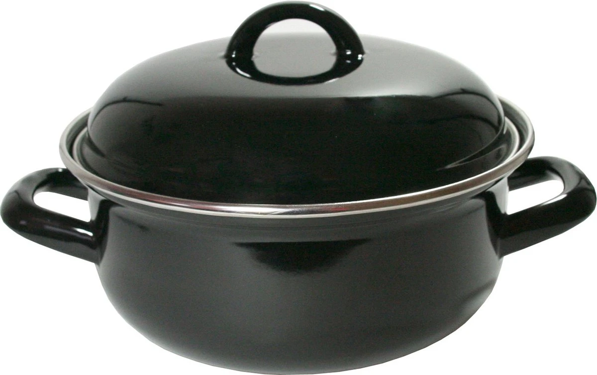 CasaLupo Emaille Braadpan Cooking - ø 26 Cm / 5 Liter 3 CasaLupo Emaille Braadpan Cooking - ø 26 Cm / 5 Liter