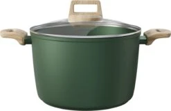 Forest, Soeppan Met Deksel – Ø 24 Cm – 100% Gerecycled Aluminium – Geschikt Voor Alle Warmtebronnen - Duurzame Pan – Stamppotpan – Sudderpan – PFOA Vrij - 8.6 L