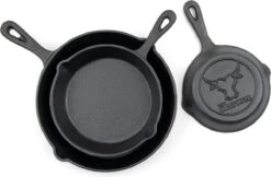 Gietijzeren Pannenset - Cast Iron Skillets - BBQ Skilletset -Keukengerei Winkel 1200x786