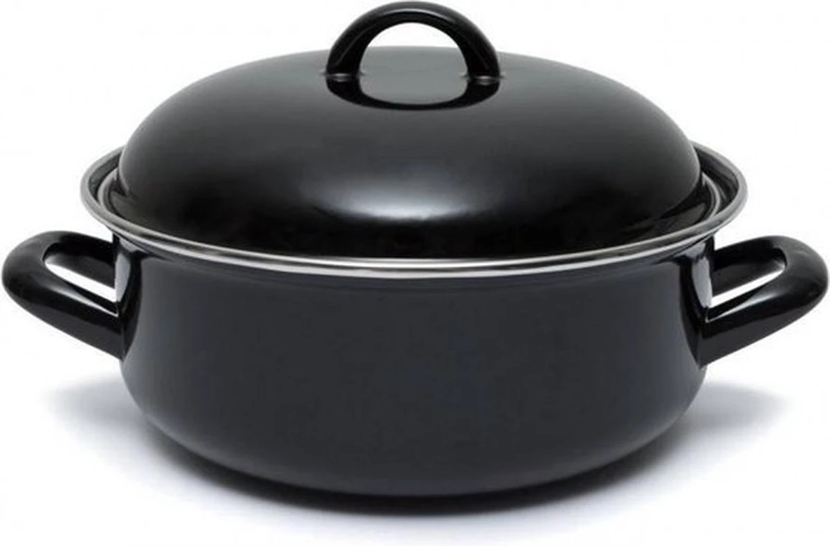 CasaLupo Emaille Braadpan Cooking - ø 28 Cm / 6 Liter 6 CasaLupo Emaille Braadpan Cooking - ø 28 Cm / 6 Liter - Afbeelding 4