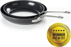 GreenPan Barcelona Infinity Pro Koekenpannenset Ø 24cm + Ø 28cm - Zwart - Inductie - PFAS-vrij -Keukengerei Winkel 1200x791 4