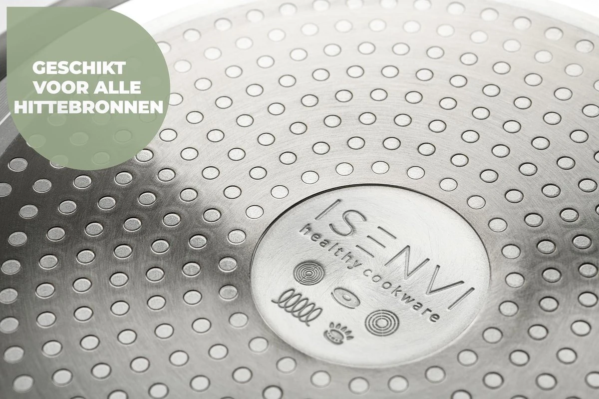 ISENVI Avon Compleet Set - Pannenset 6 Delig - Ergo Grepen 5 ISENVI Avon Compleet Set - Pannenset 6 Delig - Ergo Grepen - Afbeelding 3