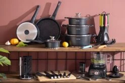 Swiss Pro+ - SWP41D22 - Pannenset 41 Delig - Foodprocessor - Messenblok 8 Delig - Kookgerei Set Met Houder 7 Delig - Starters Pakket - 2022 Serie - Limited Edition -uitzet -Keukengerei Winkel 1200x799 121