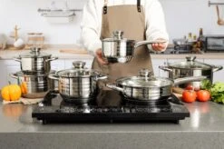 Swiss Pro + Pannenset - 12 Delig - RVS - Roestvrijstalen Kookgerei 18/10 12 Swiss Pro + Pannenset - 12 Delig - RVS - Roestvrijstalen Kookgerei 18/10 -Keukengerei Winkel 1200x799 4