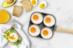 Magnani - Eierpan - 4 Bakplaten Van ⌀ 8 Cm - Voor Gas- En Elektrische Kookplaten - Aluminium - Houten Handvat - 38 X 18.7 X 2 Cm -Keukengerei Winkel 1200x799 80