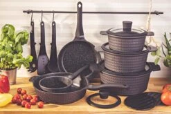 Edënbërg Gray Line - 15-delige Luxe Pannenset Van Gesmeed Aluminium -Keukengerei Winkel 1200x800 230