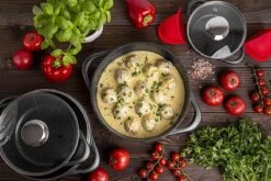 Smile 10-Delige Pannenset - Anti Aanbaklaag - Vaatwasser Bestendig - Zwart - MGK-17 -Keukengerei Winkel 1200x800 233