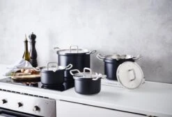 BK Q-linair Master Black Kookpannenset - 5-delig - Veilig Afgietsysteem - Inductie -Keukengerei Winkel 1200x822 2