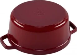 Staub - Ronde Cocotte 24 Cm - Kers -Keukengerei Winkel 1200x856 1