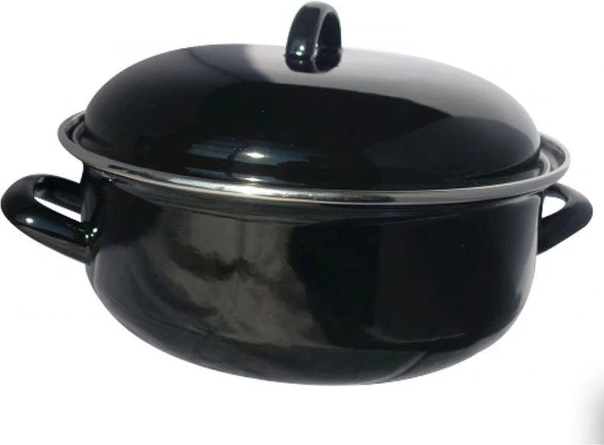 CasaLupo Emaille Braadpan Cooking - ø 26 Cm / 5 Liter 5 CasaLupo Emaille Braadpan Cooking - ø 26 Cm / 5 Liter - Afbeelding 3
