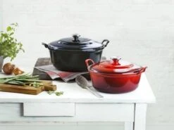 Le Creuset Braadpan Faitout Tradition Kersenrood - ø 24 Cm / 3 Liter -Keukengerei Winkel 1200x898 12