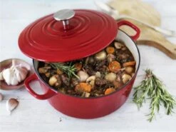 BK Bourgogne Braadpan Ø 24 Cm - Rood - Gietijzer - Inductie -Keukengerei Winkel 1200x900 68