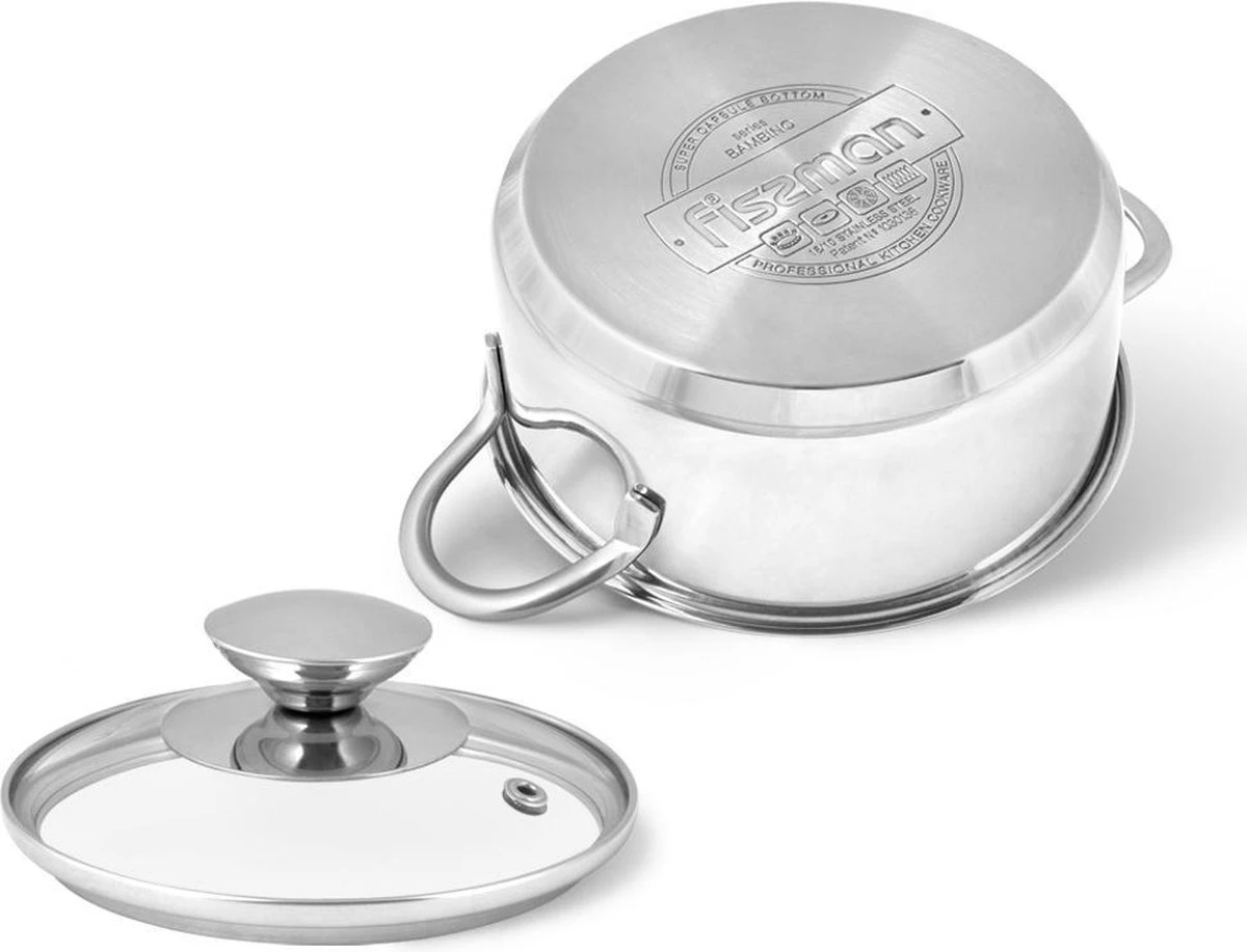 Fissman Bambino Kookpot Met Deksel - Ø 14cm 4 Fissman Bambino Kookpot Met Deksel - Ø 14cm - Afbeelding 2