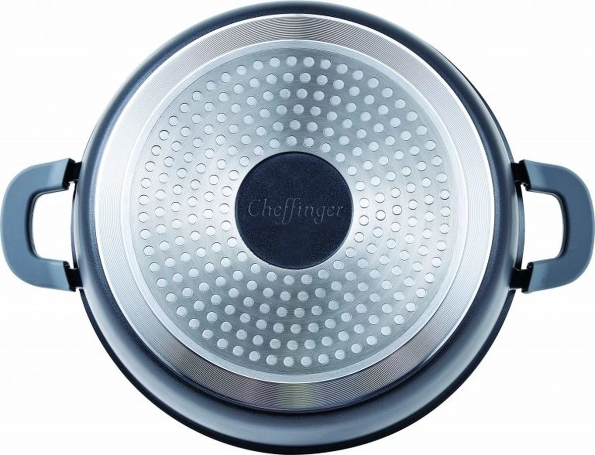Cheffinger Kookpan/Diepe Pan Met Deksel - 20cm - 2,5L 4 Cheffinger Kookpan/Diepe Pan Met Deksel - 20cm - 2,5L - Afbeelding 2