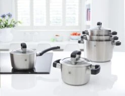 BK Conical Cool Glas Pannenset - 5-delig - Glazen Deksels - Geschikt Voor Alle Warmtebronnen -Keukengerei Winkel 1200x928