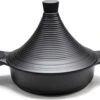 Tajine Agadir Inductie Arabisch Design Non-stick Shining Black -Keukengerei Winkel 1200x943 1