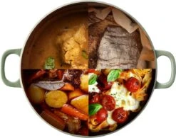 BK Bourgogne Braadpan Ø 24 Cm - Groen - Gietijzer - Inductie -Keukengerei Winkel 1200x945 4