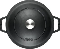 MOA Gietijzeren Braadpan - Inhoud 5,7 Liter - 26CM - Rond - Alle Warmtebronnen - Ook Voor Inductie - Gewicht 5,8 Kg - Zwart - C26B -Keukengerei Winkel 1200x974 7