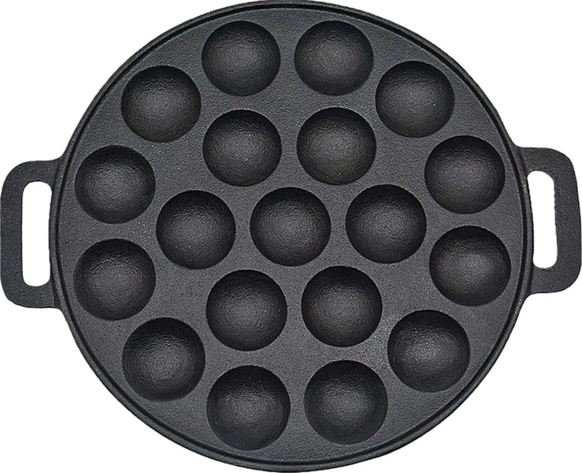 Kicinn Poffertjespan - Poffertjesmaker - Poffertjespan Inductie - Ø 24 Cm - 19 Poffertjes - Inclusief Handvaten 3 Kicinn Poffertjespan - Poffertjesmaker - Poffertjespan Inductie - Ø 24 Cm - 19 Poffertjes - Inclusief Handvaten