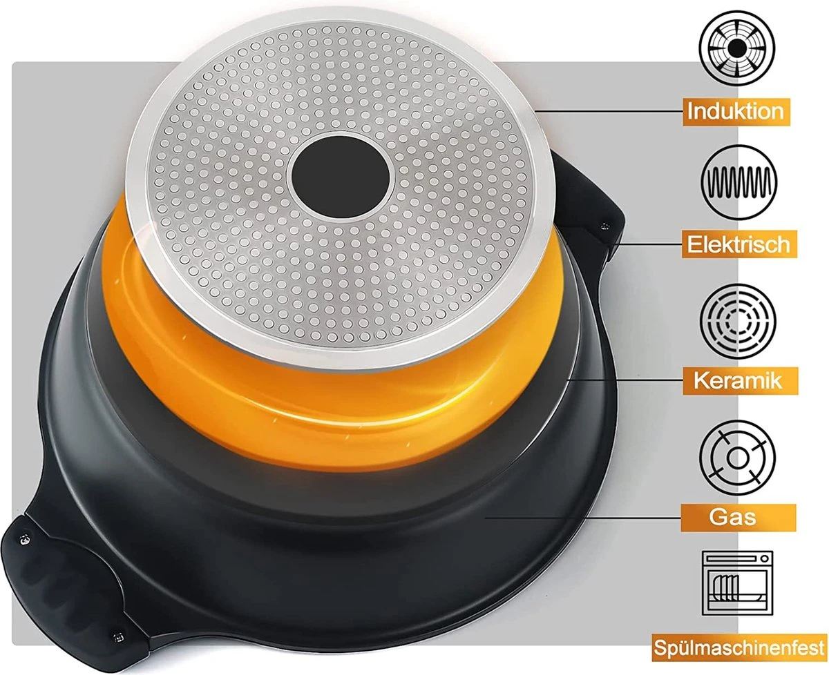 Aluminium Tajine Agadir XL 32 Cm- Geschikt Ook Voor Inductie 4 Aluminium Tajine Agadir XL 32 Cm- Geschikt Ook Voor Inductie - Afbeelding 2